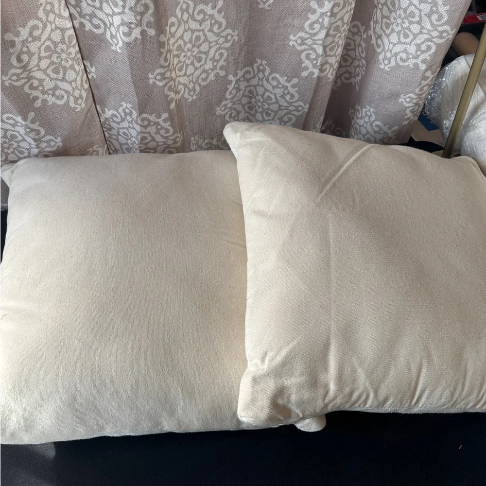 Silver Snowflake and Peace Holiday Pillow Set